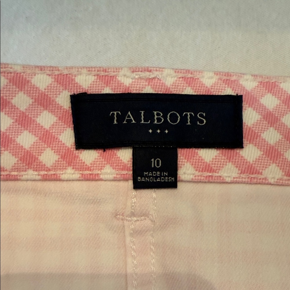 Talbots Pink Gingham Women's Skirt - Picture 4 of 5
